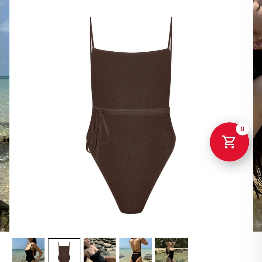 Better Tan Brown One Piece Swimsuit